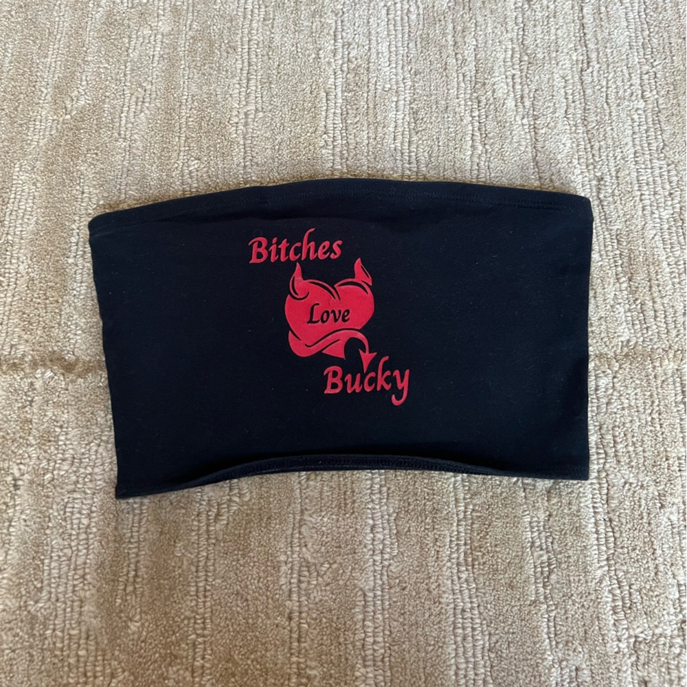 University of Wisconsin tube top B*tches Love Bucky Los Angeles Apparel game day